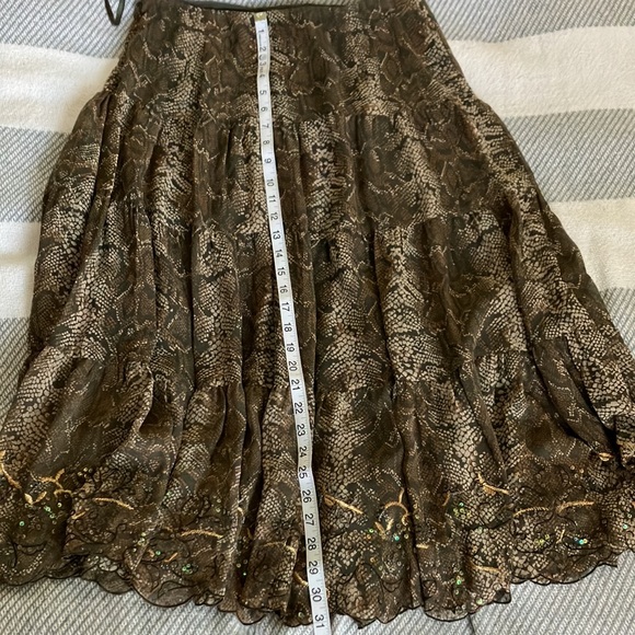 INC international concepts skirt 100% silk size 6 - Picture 5 of 9